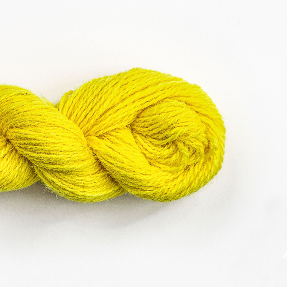 Wool yarn,100% natural, knitting - crochet - craft supplies, lemon yellow